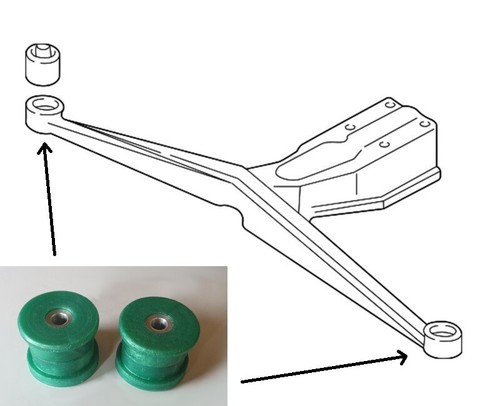 Arbustos estabilizadores de base diferente para Impreza 00-07 WRX Sti Turbo Poly - Imagen 5 de 6