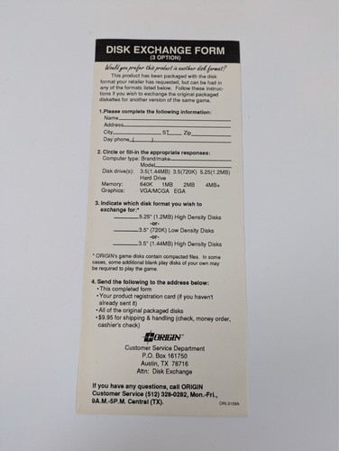 Wing Commander II Vengeance Of The Kilrathi Big Box PC 1991 Origin Complete VTG - Picture 8 of 20
