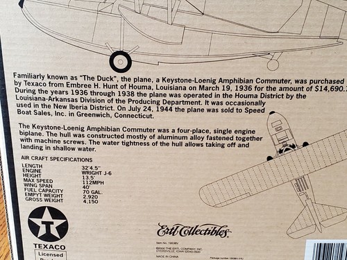 Ertl, Wings of Texaco Bank, 1936 Keystone-Loening Commuter, 8th, 2000'. - Picture 8 of 11