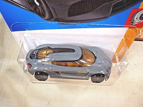 2022 Hot Wheels #138 HW Turbo 8/10 KOENIGSEGG GEMERA Gray w/Black 10 Spoke Wheel - Picture 3 of 5