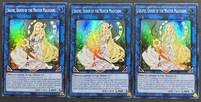 YUGIOH 3x Selene, Queen of the Master Magicians RA01-EN047 Super Rare NM/Mint