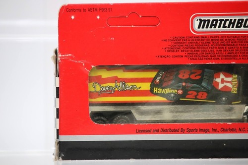 1992 Matchbox Transporter Truck NASCAR Davey Allison Texaco Havoline Ford 1:87 - Picture 5 of 10
