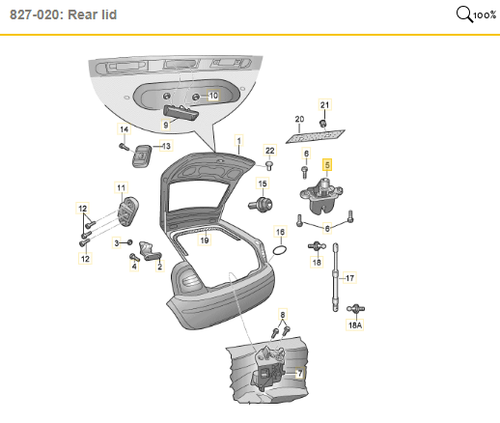 TAILGATE BOOT LOCK LATCH CATCH MECHANISM FOR SKODA OCTAVIA 2004-2013 1Z5827501D - Picture 4 of 12