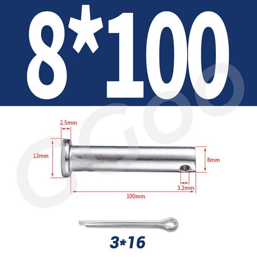 Steckbolzen Bolzen Federstecker Edelstahl V2A A2 Splintbolzen Sicherungsbolzen - Bild 83 von 194