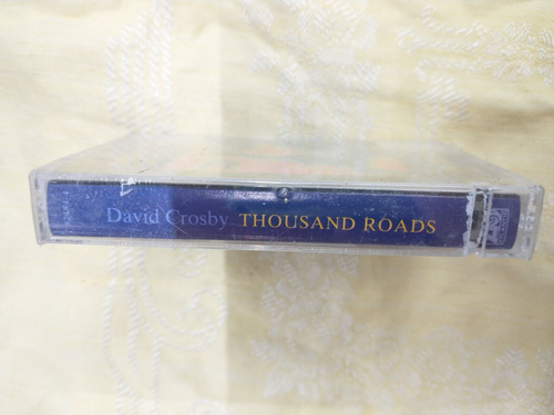 DAVID CROSBY thousand roads CASSETTE SEALED Vintage NOS 1993 CSN CSNY - Picture 2 of 3