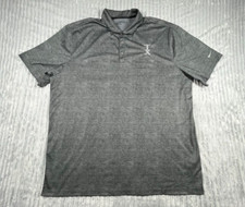 Nike Golf Polo Shirt Men's 2XL Dri-Fit Crosshatch TX Embroidery Short Sleeve
