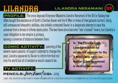 LILANDRA / 1996 Fleer X-Men Walmart BASE Trading Card #53 - Picture 2 of 2