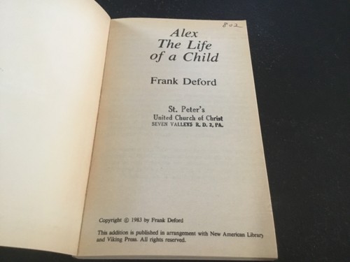 Alex The Life of a Child Book - Picture 2 of 3