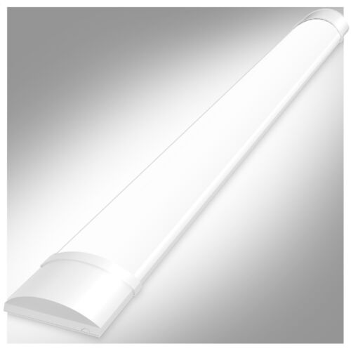 4 Pack 4FT LED Strip Lights Batten Tube Light Office Shop Daylight Ceiling Lamp - Picture 3 of 10