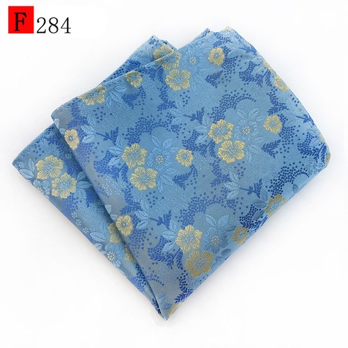 Men's Paisley Colorful Flower Pocket Square Wedding Party Hanky Handkerchiefs - Picture 13 of 24
