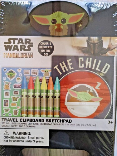 Disney Star Wars The Mandalorian Baby Yoda set taccuini da viaggio appunti nuovi - Foto 4 di 4