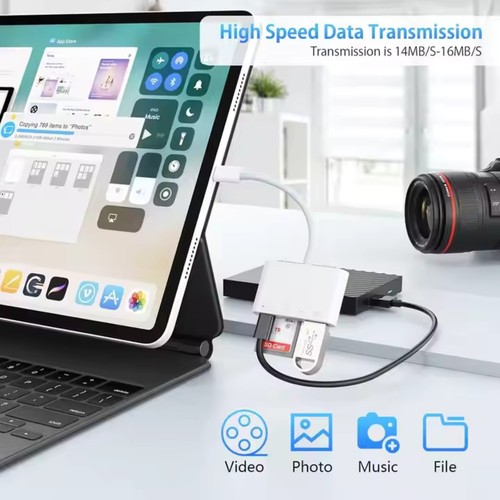 Kartenleser 4-in-1 USB C Adapter OTG SD microSD TF USB 3.0 für Samsung iPhone PC - Bild 4 von 16