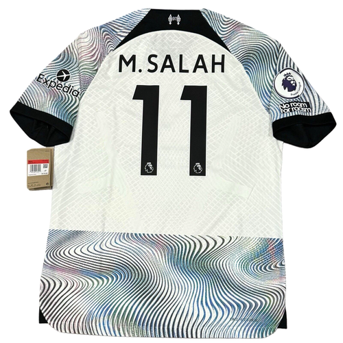 2022/23 Liverpool Authentic Away Jersey #11 Mohamed Salah Large Premier League - Imagen 2 de 23