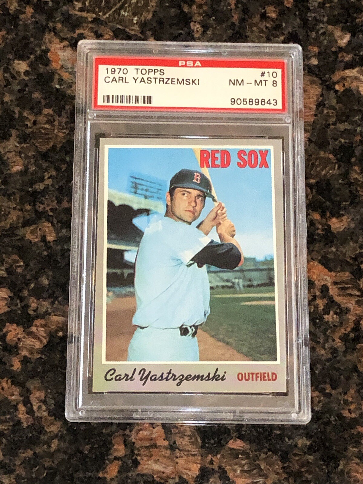 1970 Topps Carl Yastrzemski #10 Baseball Card PSA 8