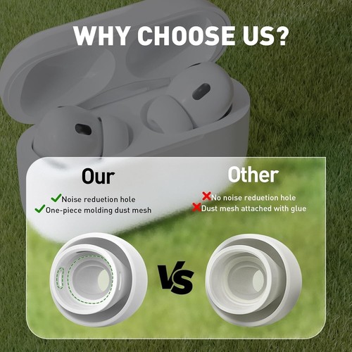 4 Pairs Replacement Ear Tips for AirPods Pro - Picture 5 of 7