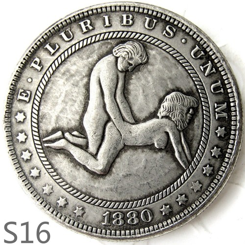 Hobo Nickels Coin Kama Sutra Couple Kinky Love Token Fantasy Dollar Unique Art - Bild 3 von 19