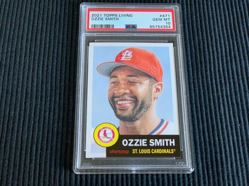 2021 TOPPS LIVING SET #471 OZZIE SMITH *HALL OF FAME PSA 10 GEM MINT*  CARDINALS - Picture 1 of 2