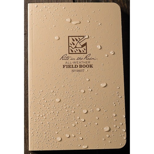 Rite In The Rain Field Side Perfec Bound Notebook Tan Field - Flex Cover R980T - Picture 3 of 7