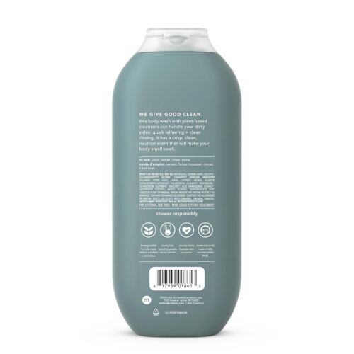 Jabón corporal Method Men, mar + surf libre de parabenos y ftalatos 18 fl oz (paquete de 1) - Imagen 2 de 8