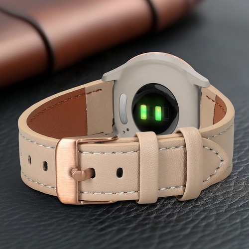 Skórzany pasek sportowy do Garmin vivoactive 6 vivomove Trend Forerunner 55 - Zdjęcie 2 z 8
