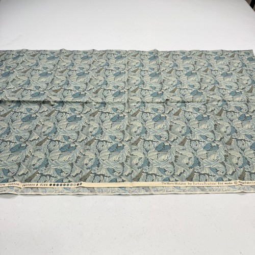 Moda Steppstoff Baumwolle Grün Blätter Morris Workshop Barbara 42x36 1 Jahr