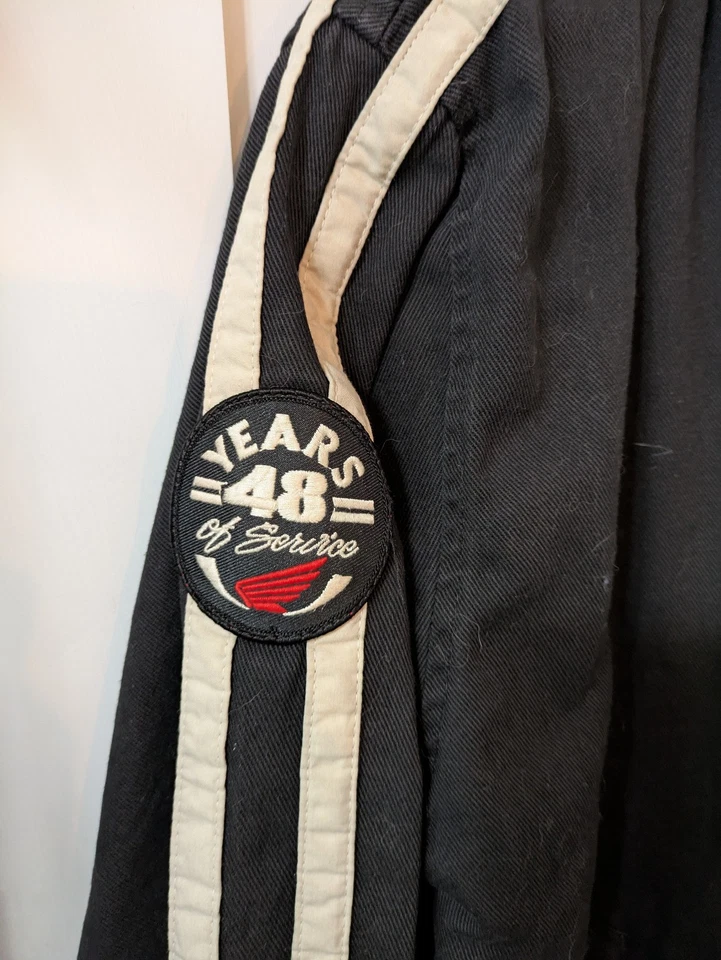 Chaqueta de moto Honda vintage 48 años de servicio American Classic LRG Foto 3 de 4
