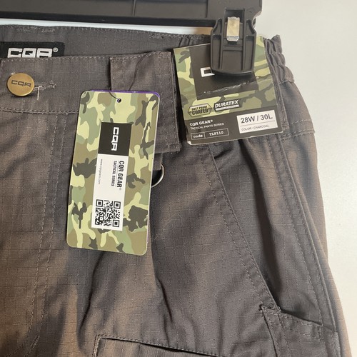 Pantalón táctico CQR para hombre Flex Ripstop resistente al agua pantalones de carga gris 28Wx30L nuevo con etiquetas - Imagen 7 de 10