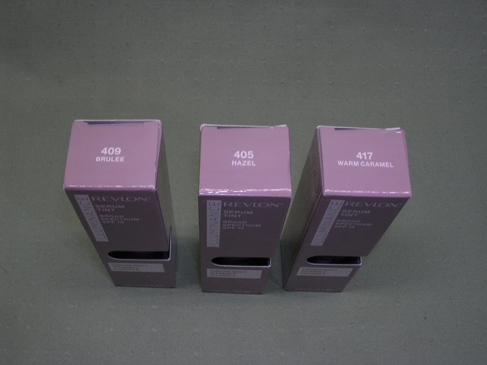 3 Tubes Revlon Illuminance Serum Tint, #405, #409, #417 - New factory sealed box - Image 2 of 2