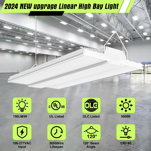150W LED Linear High Bay Light Eqv. 600W HID HPS 5000K AC100-277V 22500 Lumens - Picture 3 of 16
