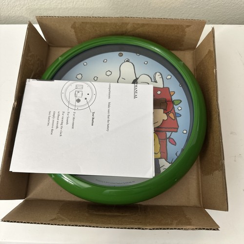 Peanuts Snoopy Charlie Brown Christmas Carol Carillon Orologio da Parete Nuovo - Foto 7 di 16