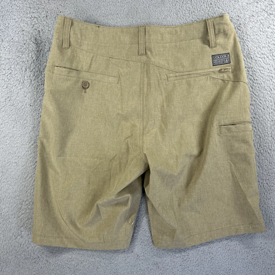 Pantalones Cortos Volcom Para Hombres 31 Tostado Caqui Queroseno Híbrido Surf y Césped 4 Vías Elastizados NUEVO Foto 2 de 4