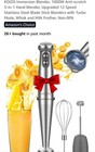 Immersion Blender 1000W Anti-scratch 3-in-1 Hand Blender Blade Stick Whisk #1092