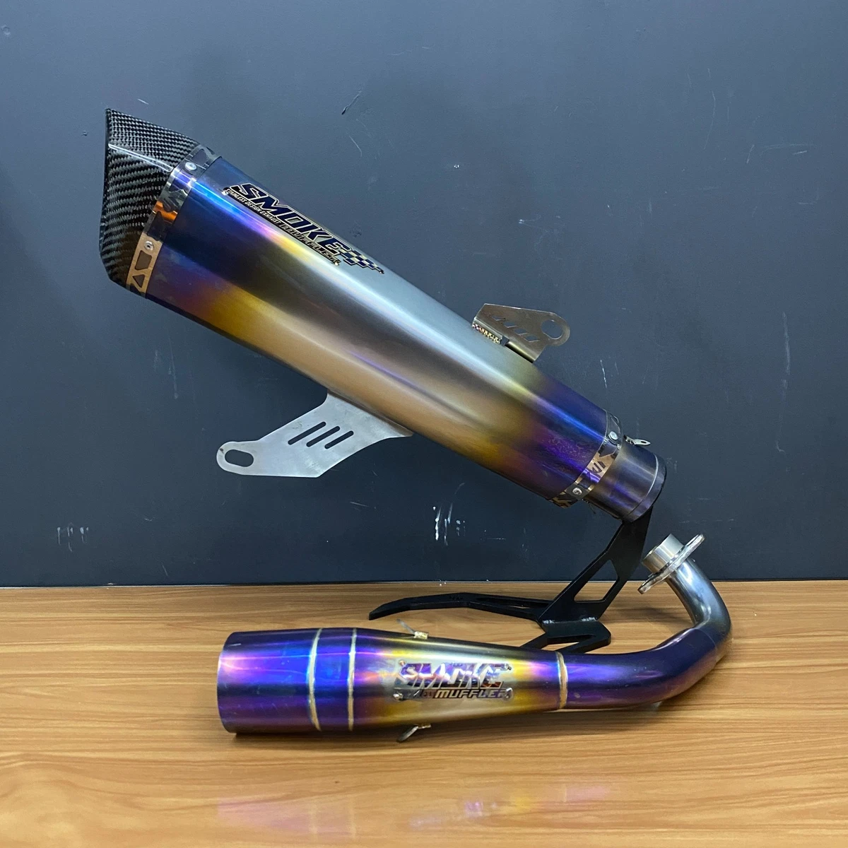 KING SPECIAL EXHAUST 紫 マフラー Stainless Steel Purple Motorcycle Silencers, Mufflers and Baffles