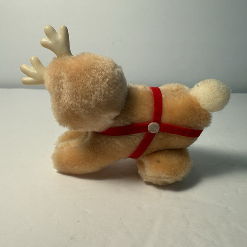 3 Plush Christmas Huggers Clip on Ornaments Reindeer Santa and White Bear - Picture 3 of 11