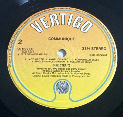Dire Straits - Communique LP Vinyl Record Uk Issue EX / EX - 第 5/8 張圖片