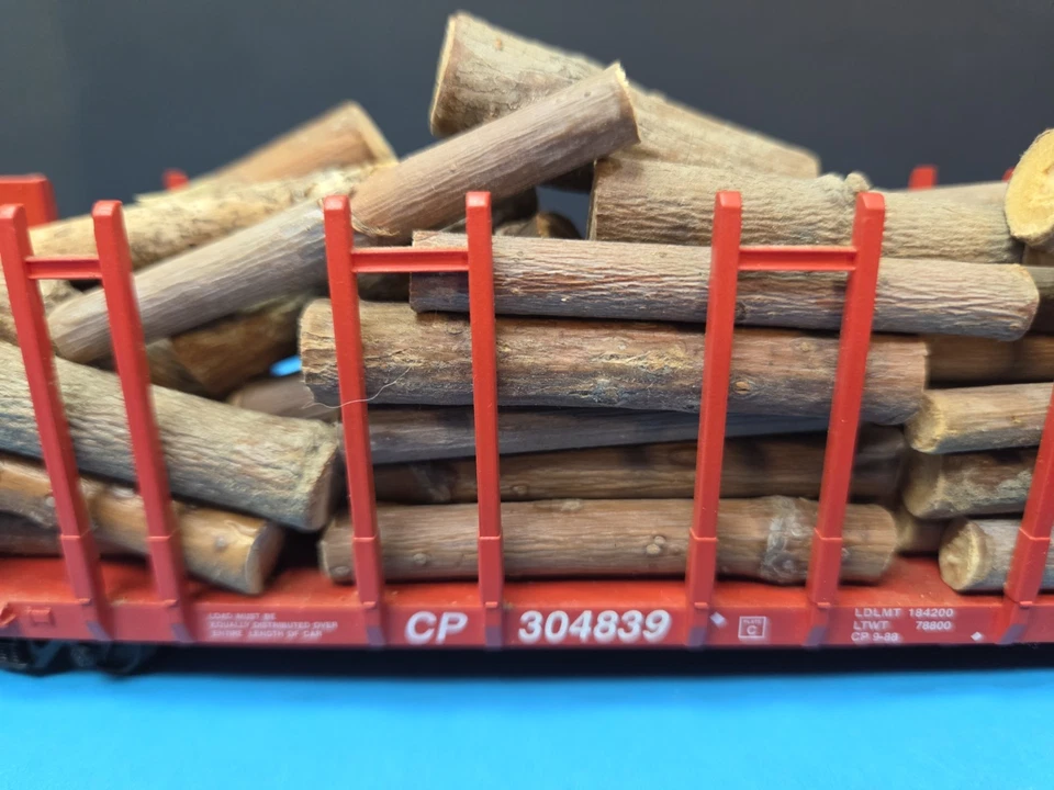 Walthers HO 63' Pulpwood Car CP Rail Canadian Pacific 932-3152 304839 Real Wood - Image 3 of 4