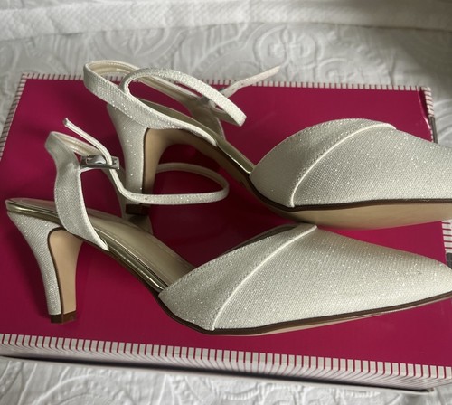 Rainbow Club Marlie Ivory sparkle Size 4.5 Sandals RRP £75 wedding prom Races - Picture 2 of 16
