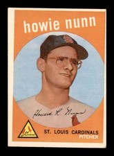 1959 Topps #549 Howie Nunn RC VG/VGEX X3388595