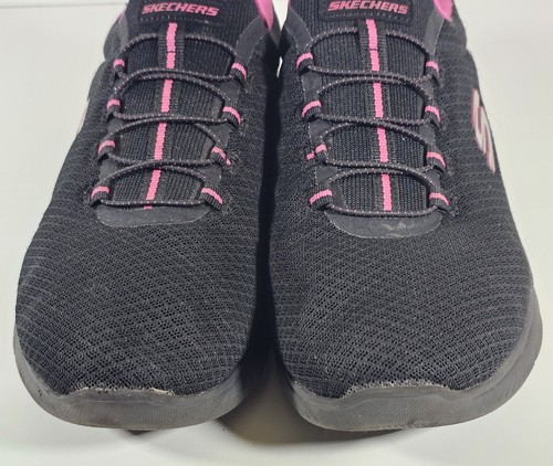 Sketchers Women's Summits Black/Fuchsia Sneaker 9 M US 129080W - Fast Shipping! - Picture 3 of 16