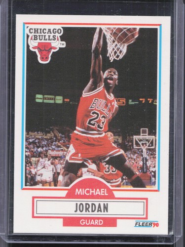 1990-91 Fleer #26 Michael Jordan Black Line Under Bio - Picture 1 of 2
