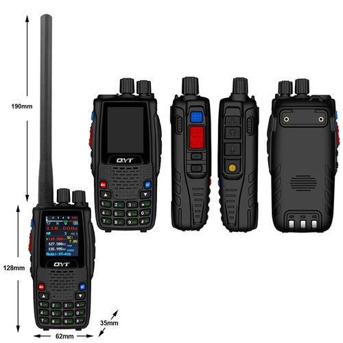 QYT KT-A16 6W 118-136MHz trasmettitore aviazione banda radio portatile walkie talkie - Foto 15 di 28