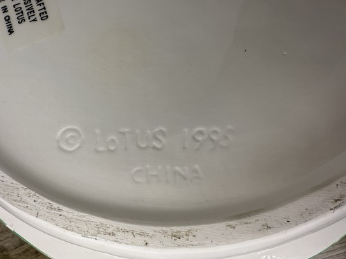 Vintage Lotus 1995 "Take a Dip" Ceramic Swimming Pool & Hot Tub Chip & Dip Set - Picture 7 of 12