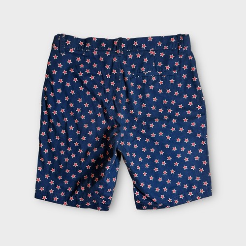 Crewcuts Red Star Pattern Blue Shorts - Picture 4 of 4
