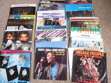 45 RPM lot of 48 Picture Sleeves -NO RECORDS-Billy Idol, Heart, U2 - 1980's