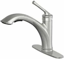 Glacier Bay Hemming Pull Out Sprayer Kitchen Faucet Stainless Steel 1006 744 001