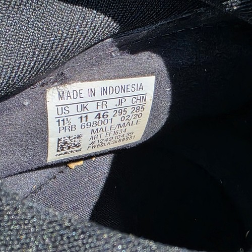 Adidas Predator 20.3 Botines Escala Demonio Negros Para Hombre 11.5 Zapatos de Fútbol EF1634 - Imagen 10 de 13