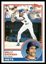 1983 Topps Wally Backman New York Mets #444