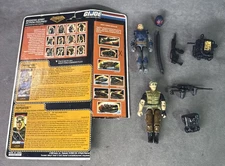 Vintage G.I. Joe Nightforce 1989 Charbroil + Repeater 100% Complete W/ Card 
