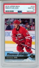 2016-17 UD Series 1 Sebastian Aho 210 Young Guns PSA 10 RC