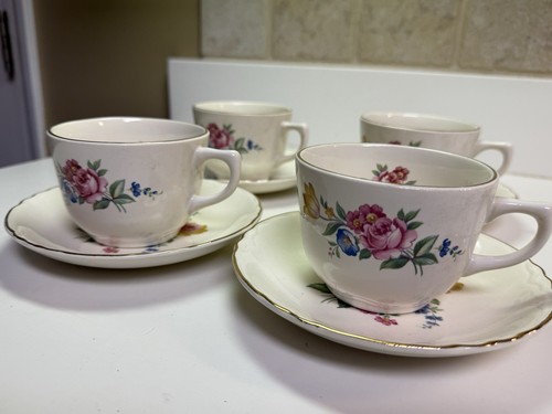 Scio Hazel Flat Cup and Saucer-Set of 4 - Bild 3 von 8